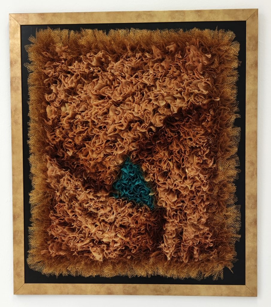 Juan de Miguel arte art anudado dorado azul